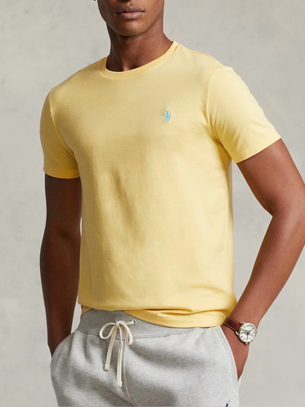 Polo Ralph Lauren Yellow Tee Small Classic Pony Logo T-Shirt